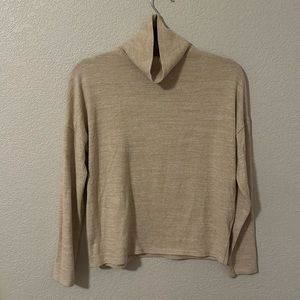 H&M cream turtleneck sweater
